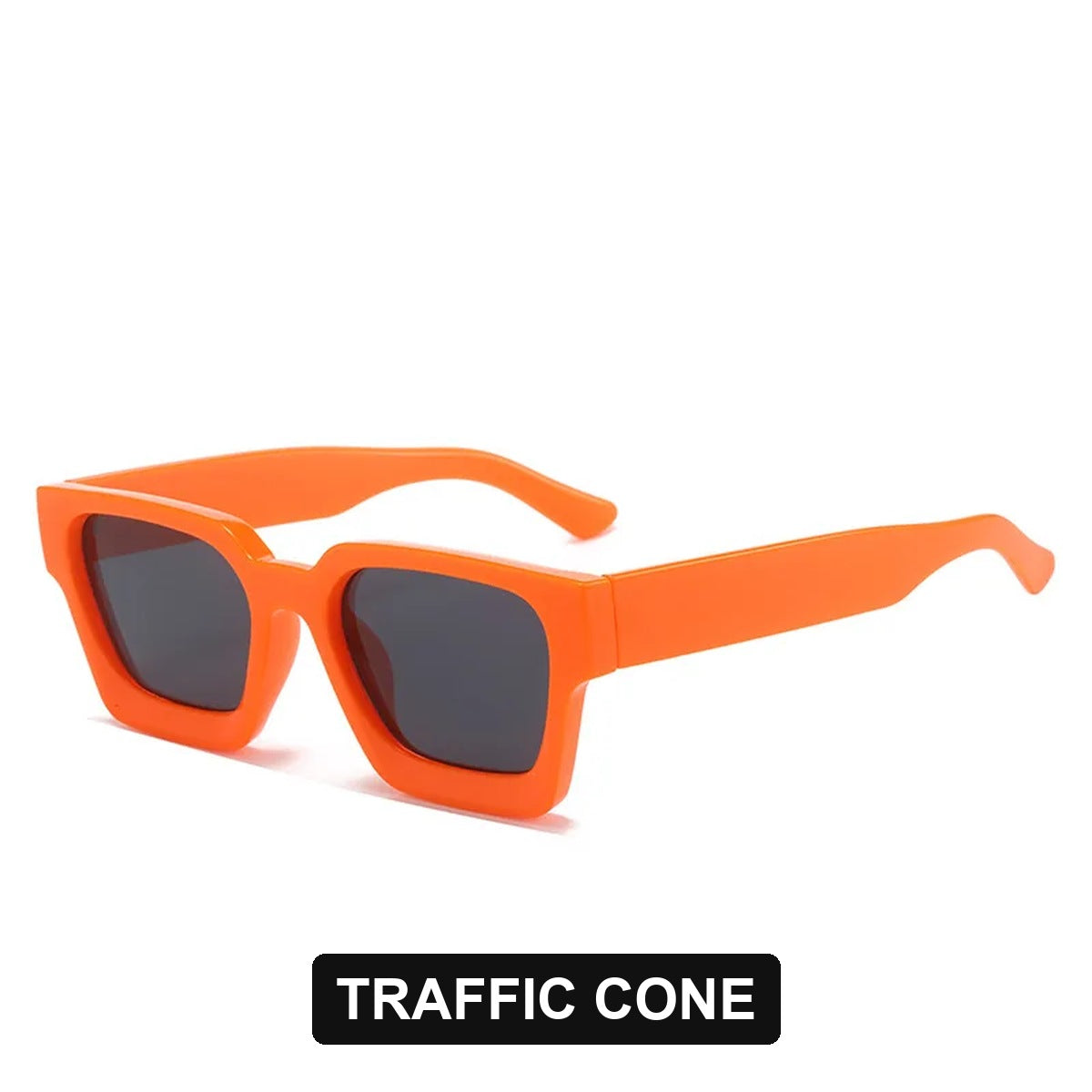 Traffic Cone chunky square sunglasses
