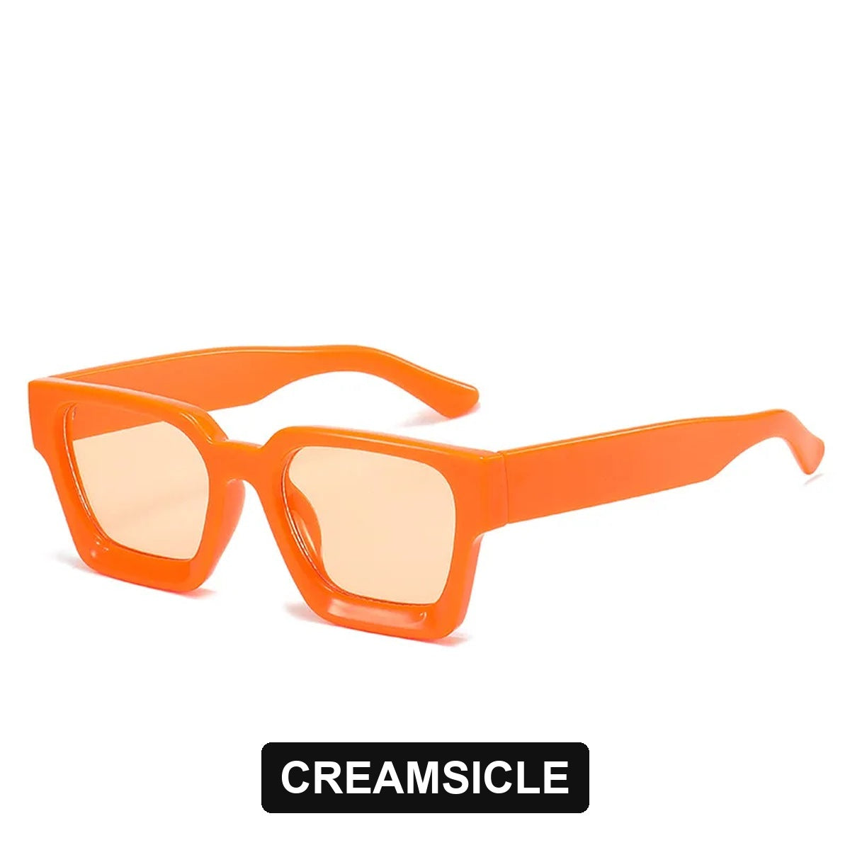 Creamsicle chunky square sunglasses