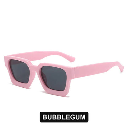 Bubblegum chunky square sunglasses