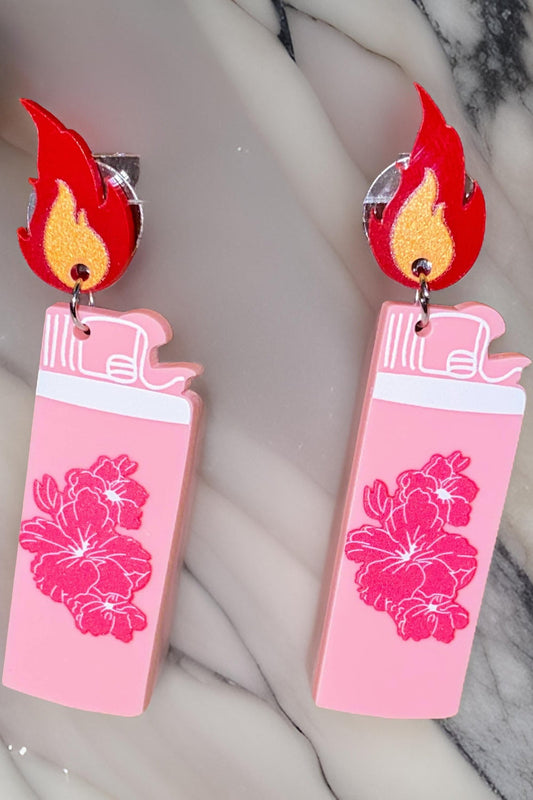Spark & Bloom Earrings - Floral Rhinestone Drops