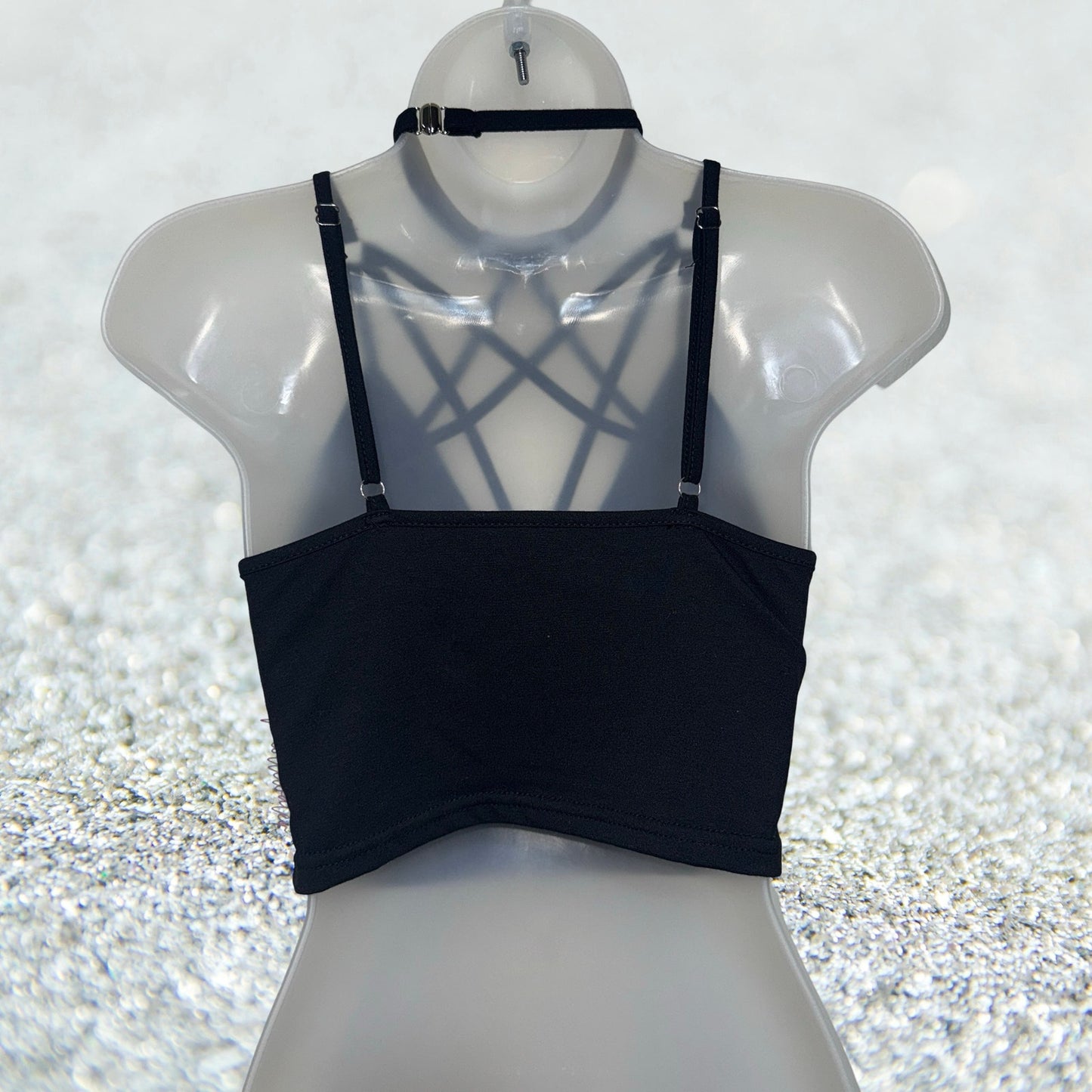 Onyx Pentagram Adjustable Crop Tank