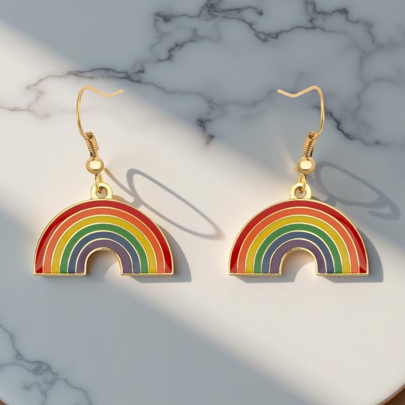 Rainbow Dangle Earrings