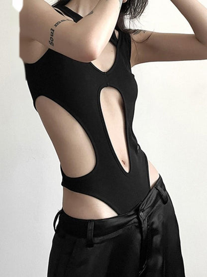 Hollow Point cutout bodysuit side cutouts