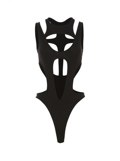 Hollow Point cutout bodysuit flat lay