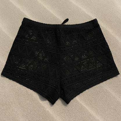 Sunny Waves Knit Shorts - Midnight