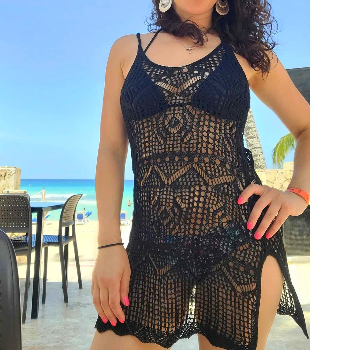 Sandy Shores Cover Up Dress - Onyx