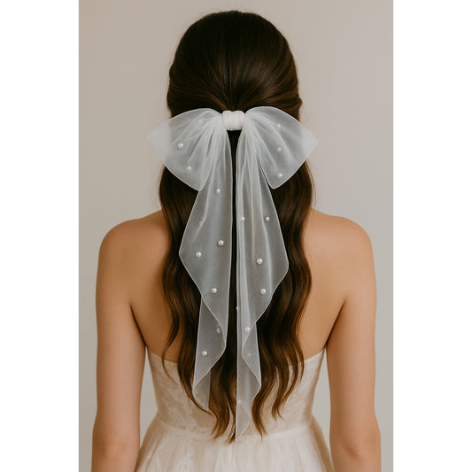 Vow & Veil Pearl Bridal Bow