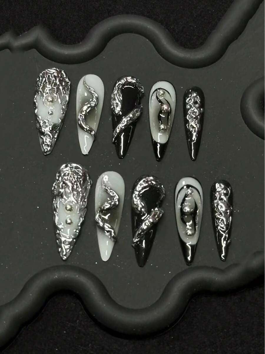 Mercury Venom press on nails full set