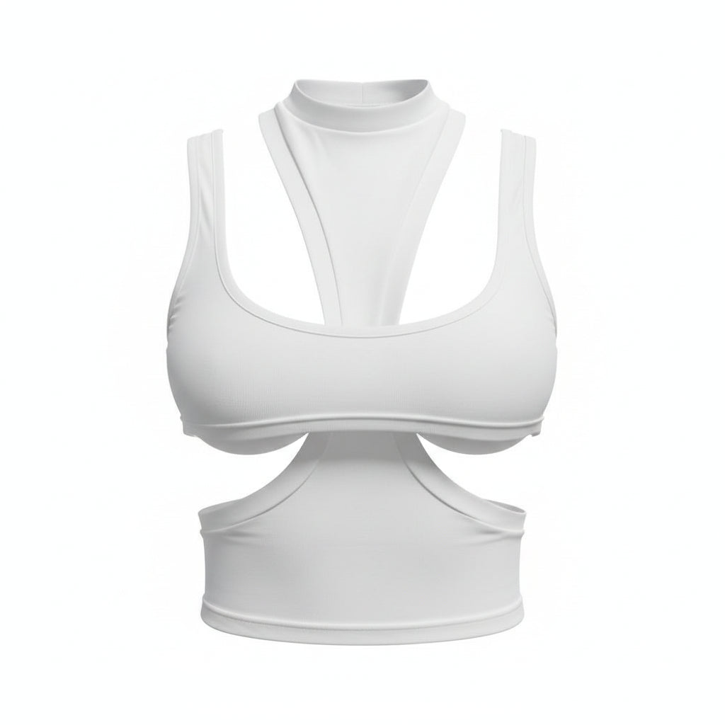Frosty Slice Crop Top