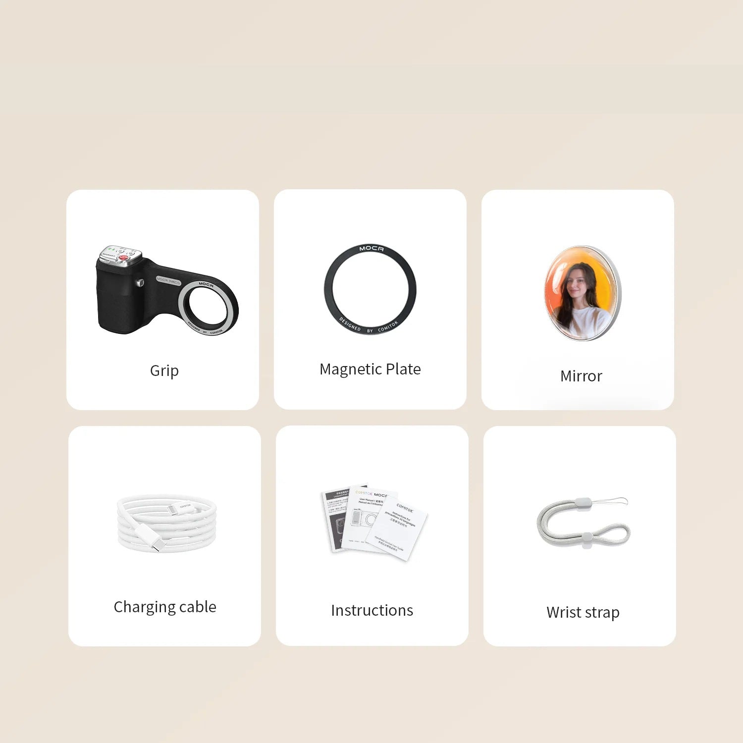 Night Mode black camera grip with everything in the box