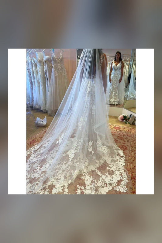 Extra Long Ivory Bridal Veil