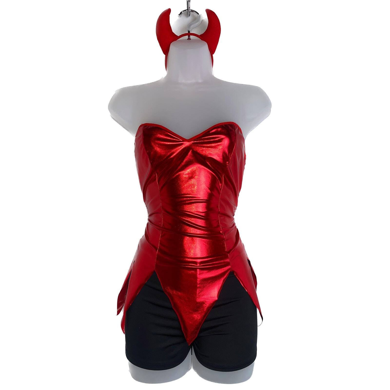 Metallic Devil Shorts Costume Set – Molliwater
