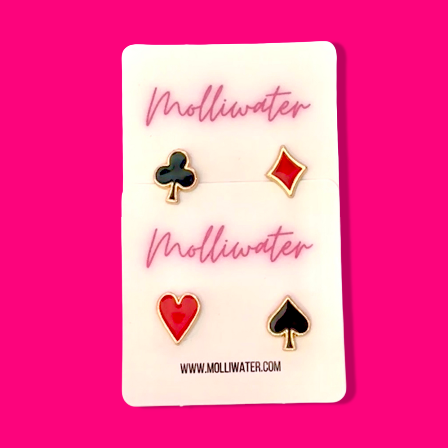 Card Suit Stud Earrings