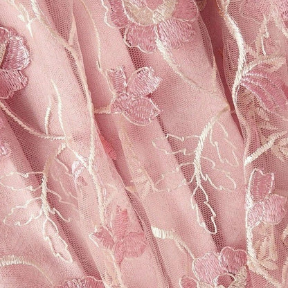 Pink Mauve Lace Dirndl Dress Romy