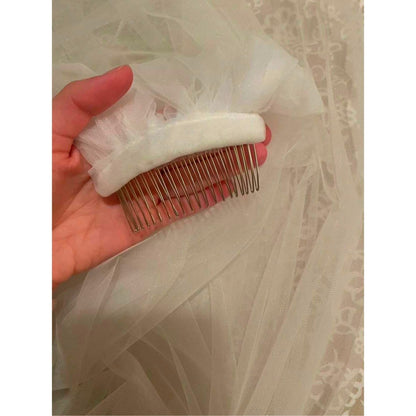 Extra Long Ivory Bridal Veil