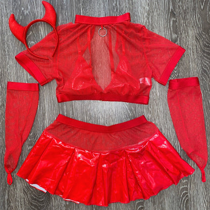 Red Hot Devil Costume Set