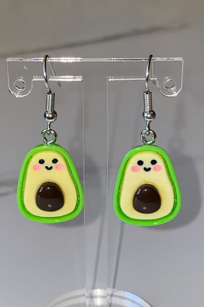 Avacado Cartoon Dangle Earrings