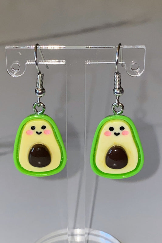 Avacado Cartoon Dangle Earrings