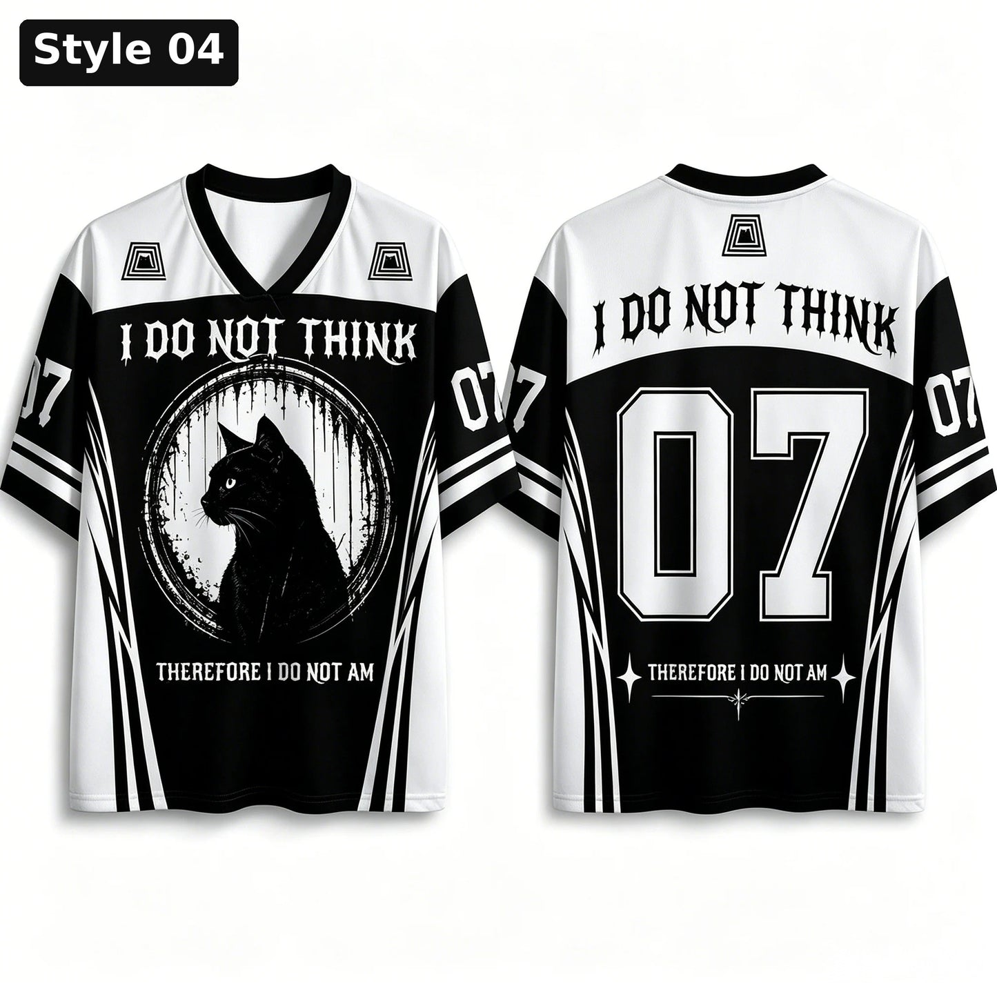 Style 04 do not think cat jersey number 07