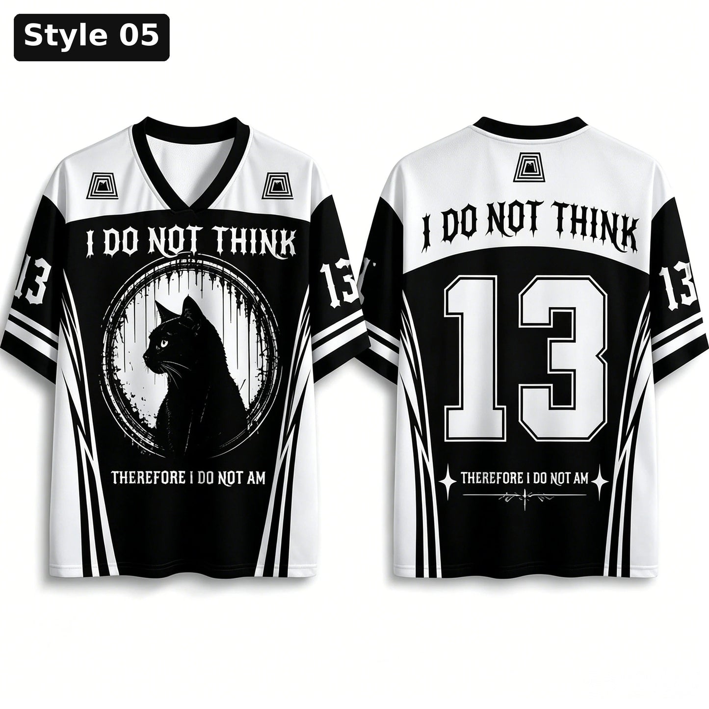 Style 05 do not think cat jersey number 13