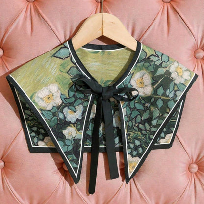 Van Gogh White Roses Art Collar